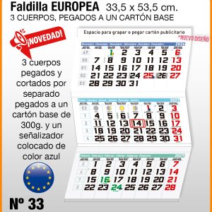 Faldilla EUROPEAS Nº 33