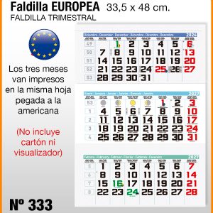 Faldilla EUROPEAS Nº 333