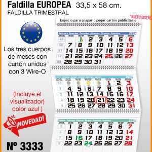 Faldilla EUROPEAS Nº 3333