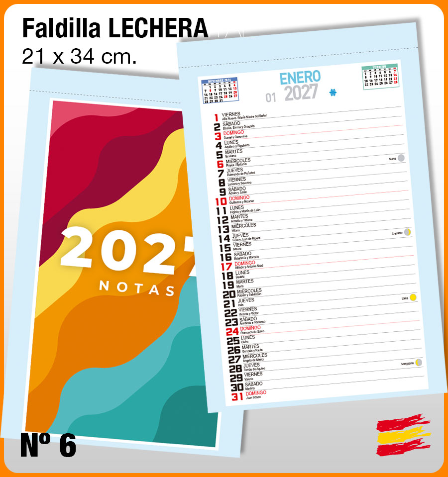 Faldilla Mensual Nº 6 LECHERA - Imagen 2
