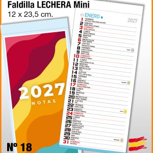 Faldilla Mensual Nº 18 LECHERA NEVERA
