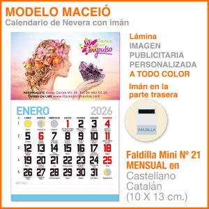 Modelo Maceió · Lámina con imán para nevera