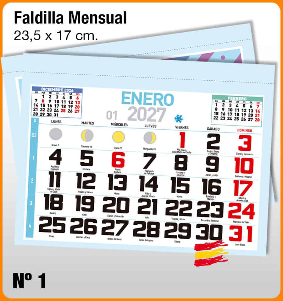 Faldilla MENSUAL Nº 1