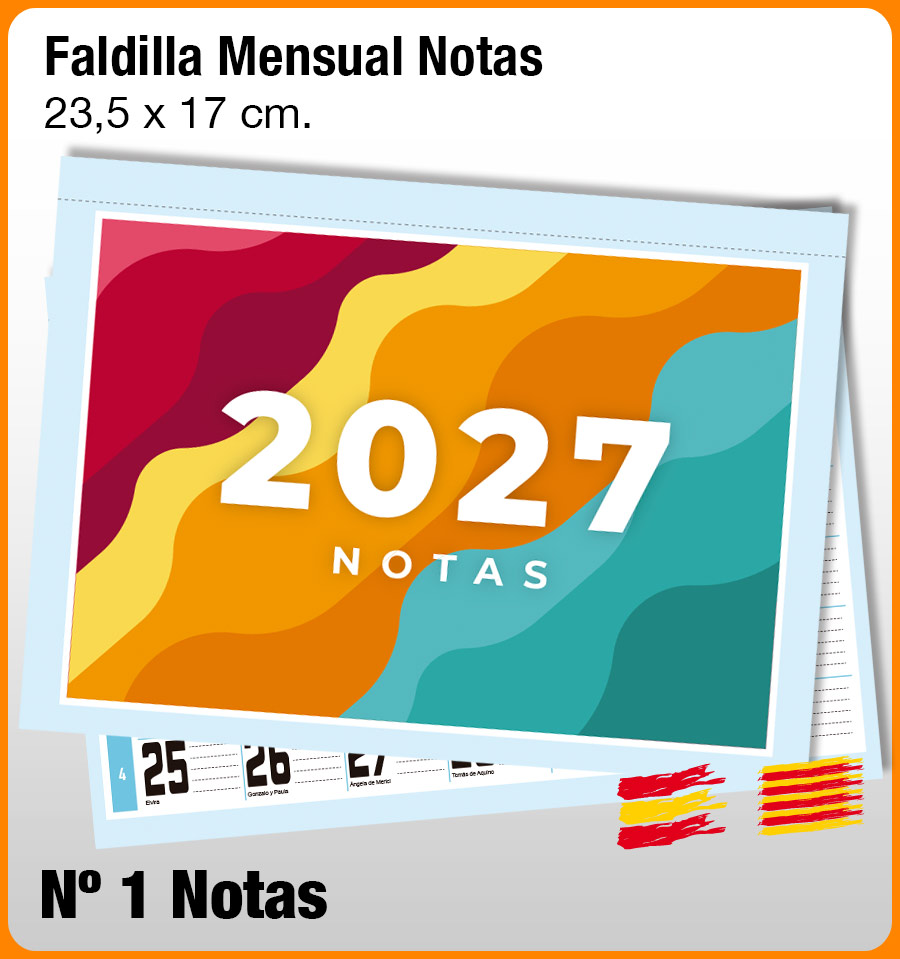 Faldilla MENSUAL Nº 1 · NOTAS - Imagen 2