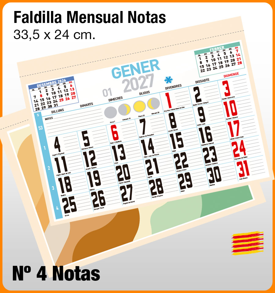 Faldilla MENSUAL Nº 4 NOTAS - Imagen 3