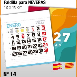 Faldilla Mensual Nevera Nº 14