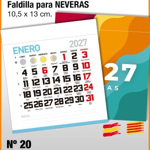 Faldilla Mensual Nevera Nº 20