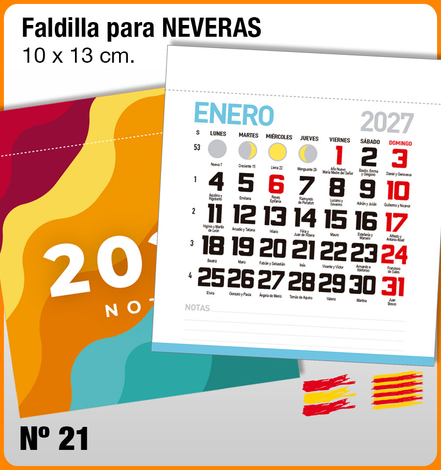 Faldilla Mensual Nevera Nº 21