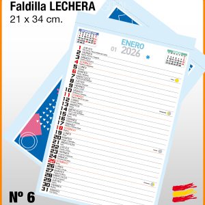 Faldilla Mensual Nº 6 LECHERA