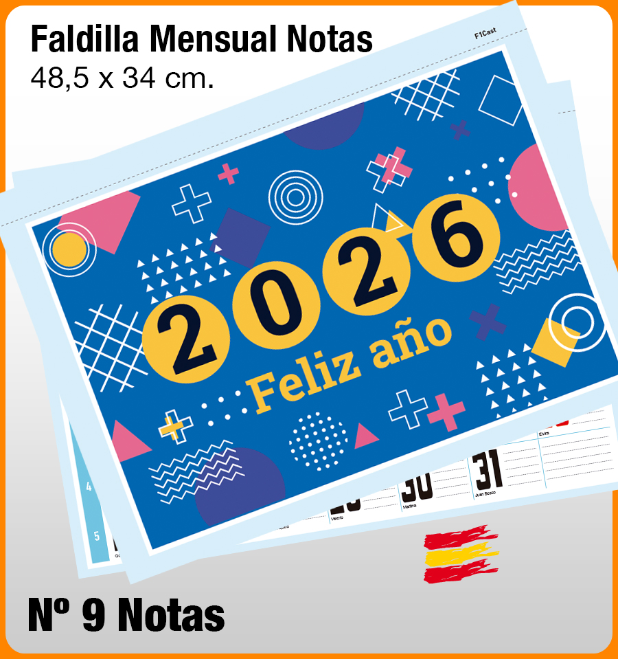 Faldilla MENSUAL Nº 9 NOTAS - Imagen 2