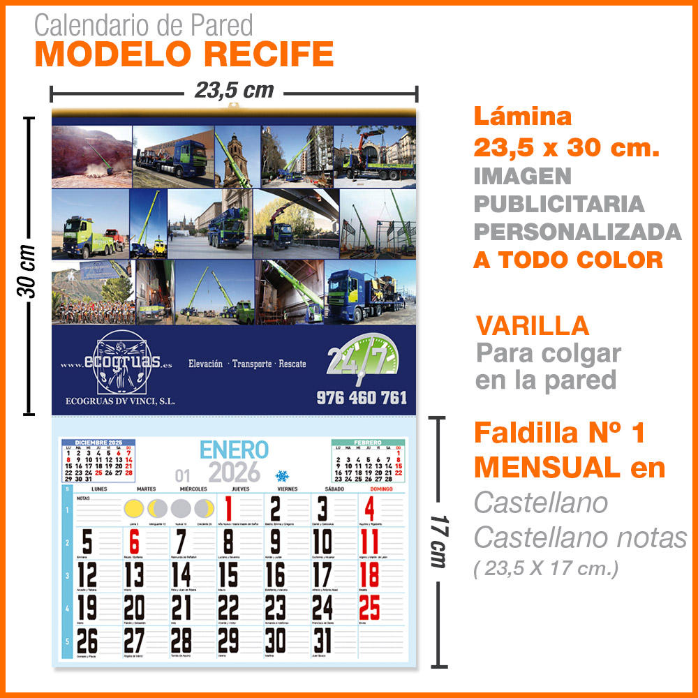 Modelo Ceará · Lámina con faldilla mensual Mini de 15 cm. - Imagen 2