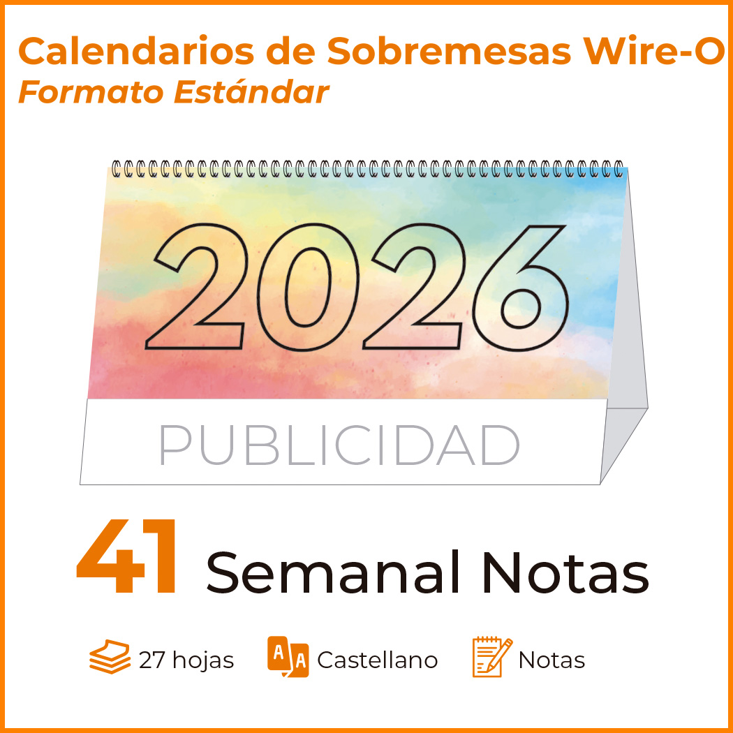 Sobremesa 41 SEMANAL NOTAS 27 HOJAS - Imagen 2