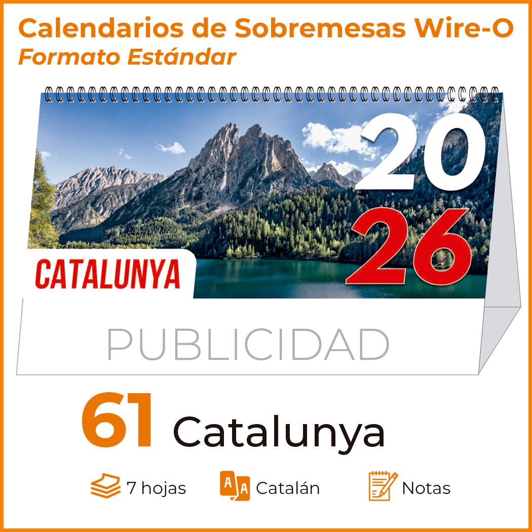 SOBREMESAS 61 FOTOS CATALUNYA CON ESPACIO PARA NOTAS