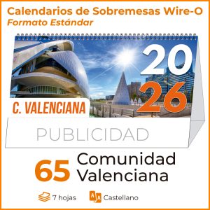 SOBREMESA 65 CON FOTOGRAFÍAS DE LA COMUNIDAD VALENCIANA
