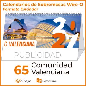 SOBREMESA 65 CON FOTOGRAFÍAS DE LA COMUNIDAD VALENCIANA
