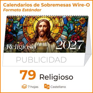 SOBREMESA 79  religioso CON IMÁGENES DE SANTOS