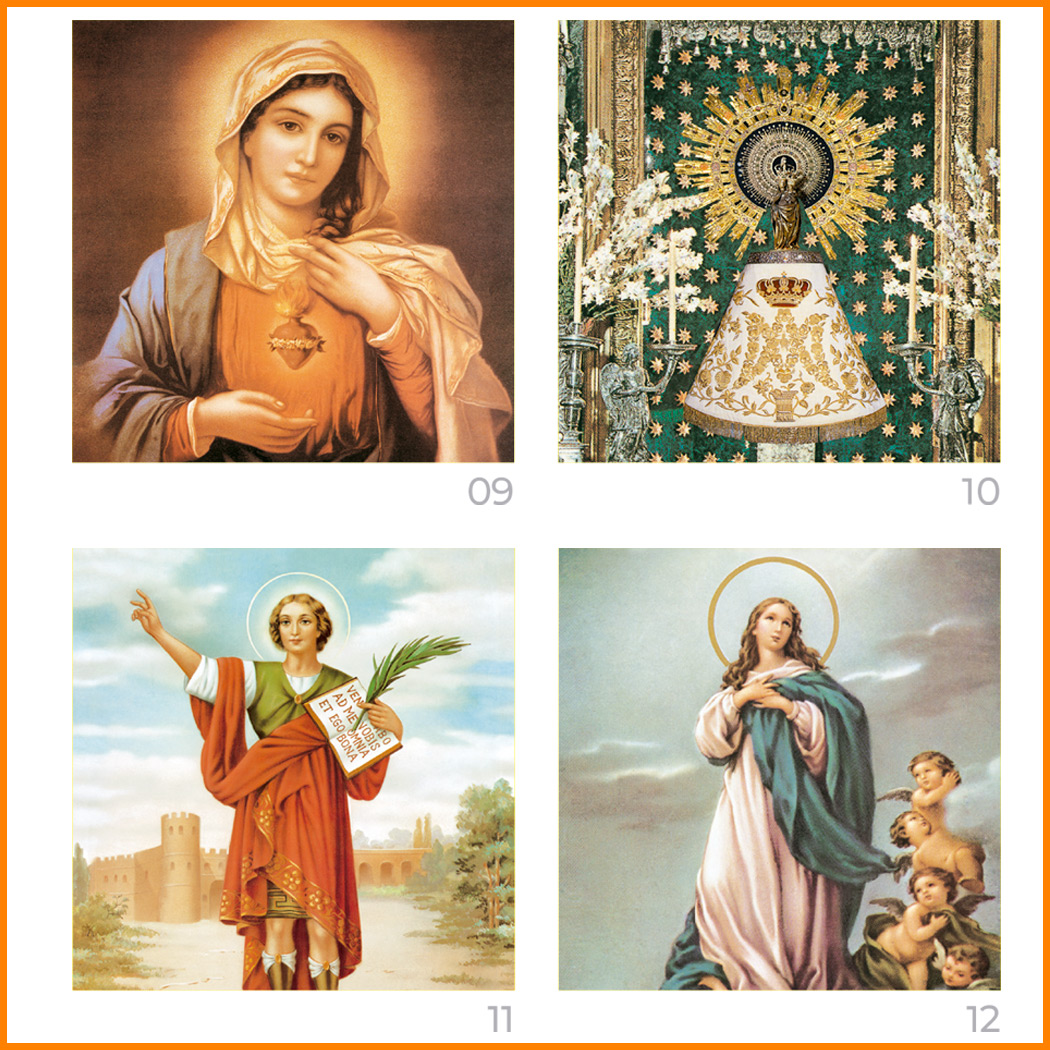 SOBREMESA 79 religioso CON IMÁGENES DE SANTOS - Imagen 3