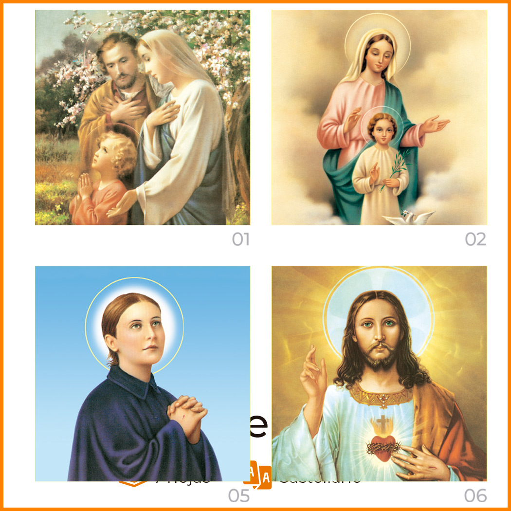 SOBREMESA 79 religioso CON IMÁGENES DE SANTOS - Imagen 4