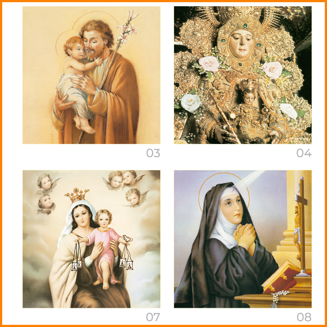 SOBREMESA 79 religioso CON IMÁGENES DE SANTOS - Imagen 5