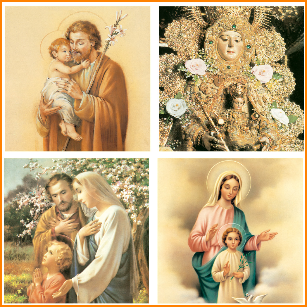 SOBREMESA 79 religioso CON IMÁGENES DE SANTOS - Imagen 5