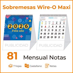 Sobremesa MAXI 81 MENSUAL SOLO NÚMEROS