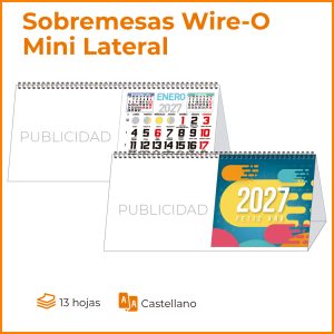 Sobremesa MINI 35 MENSUAL  IMPRESIÓN LATERAL