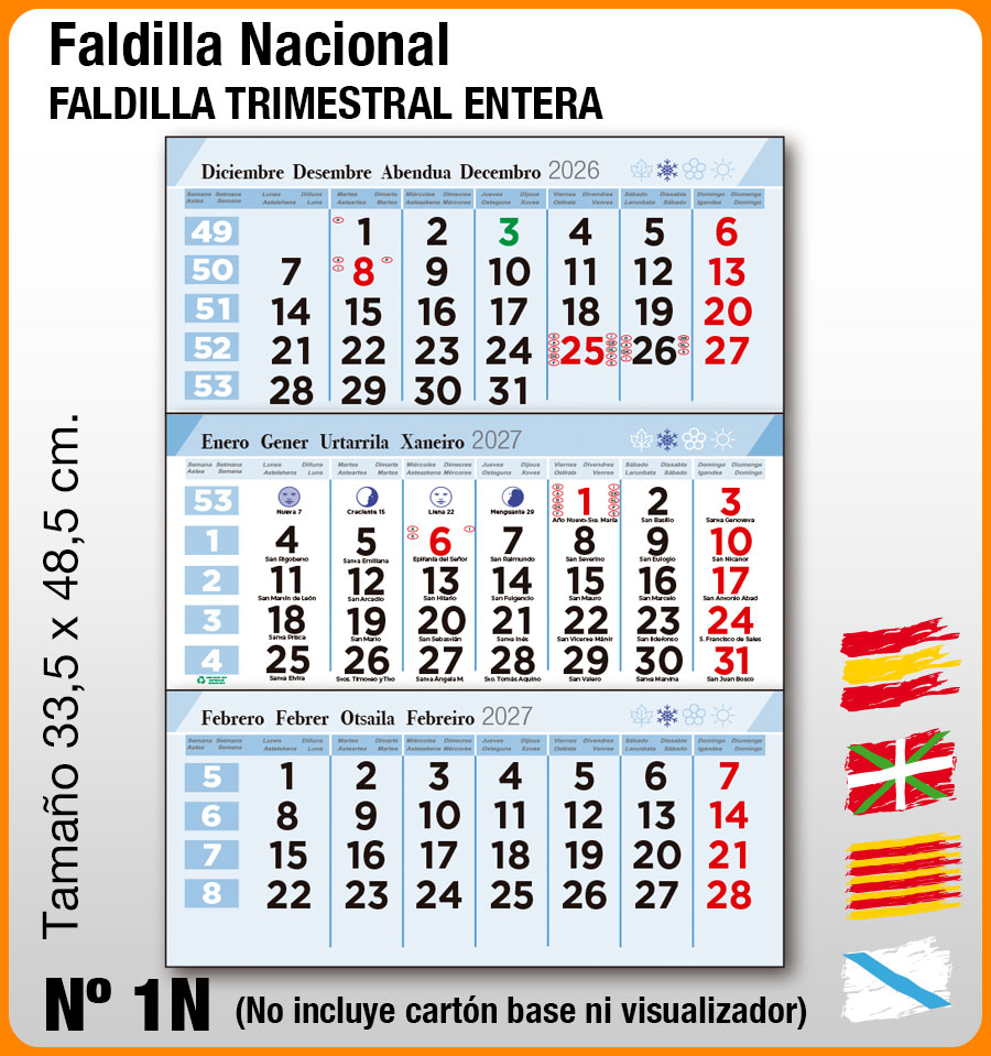 Faldilla NACIONAL Nº 1N