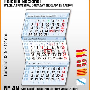 Faldilla NACIONAL  Nº 4N