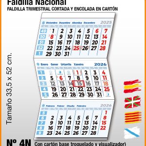 Faldilla NACIONAL  Nº 4N