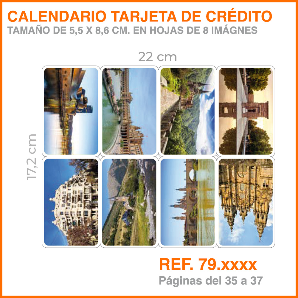 Calendario Tipo Tarjeta de Crédito – Reimpresión Catálogo