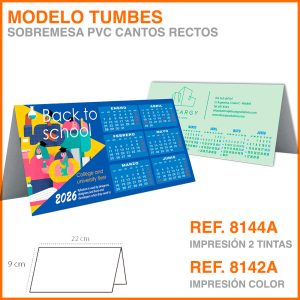 Modelo Tumbes · Sobremesa PVC  Cantos Rectos