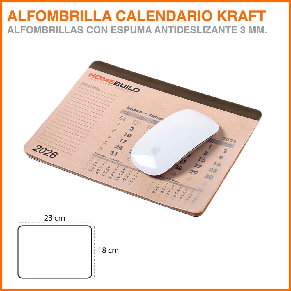 Alfombrilla Calendario KRAFT «Eco-Planner»