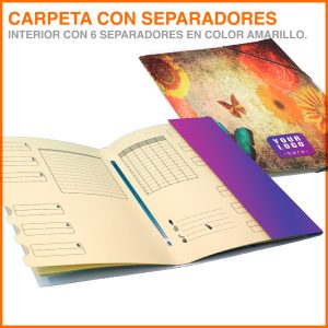 Carpeta Organizadora con Separadores 