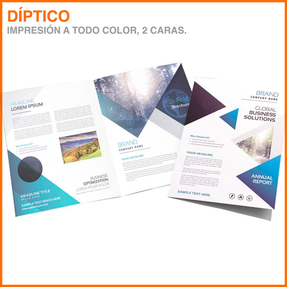 Díptico Corporativo Plegado