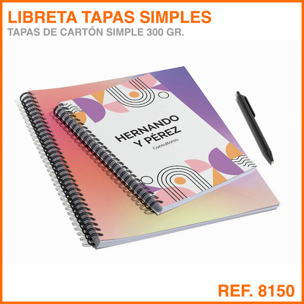 Libreta Personalizable de Tapa Simple